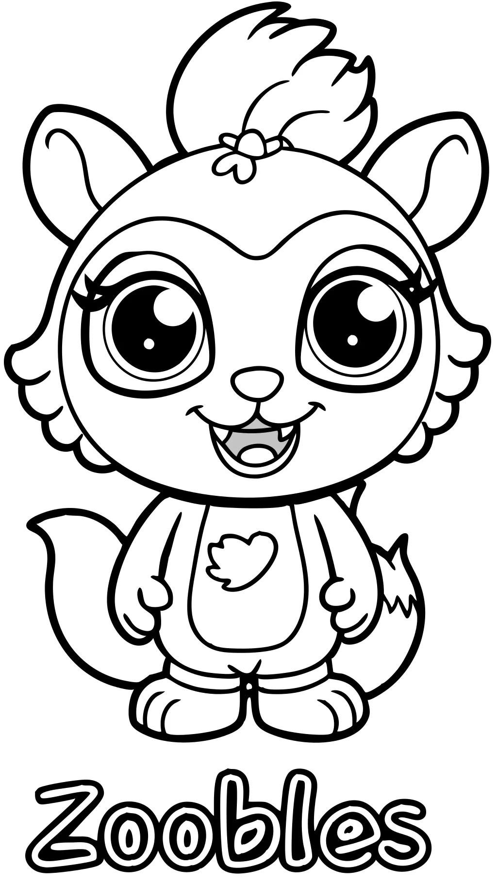 coloring pages of zoobles